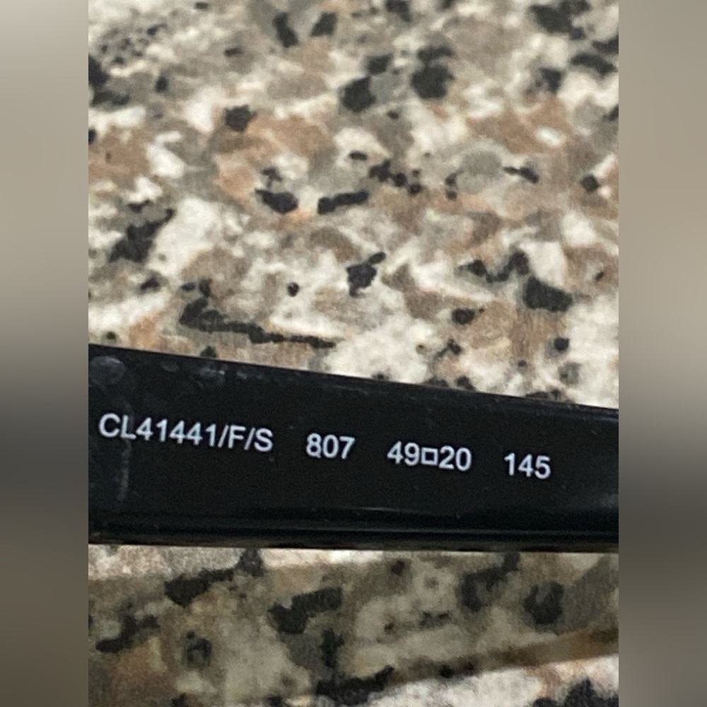 CELINE  Black Sunglasses with Gold Accents - Picture 7 of 10